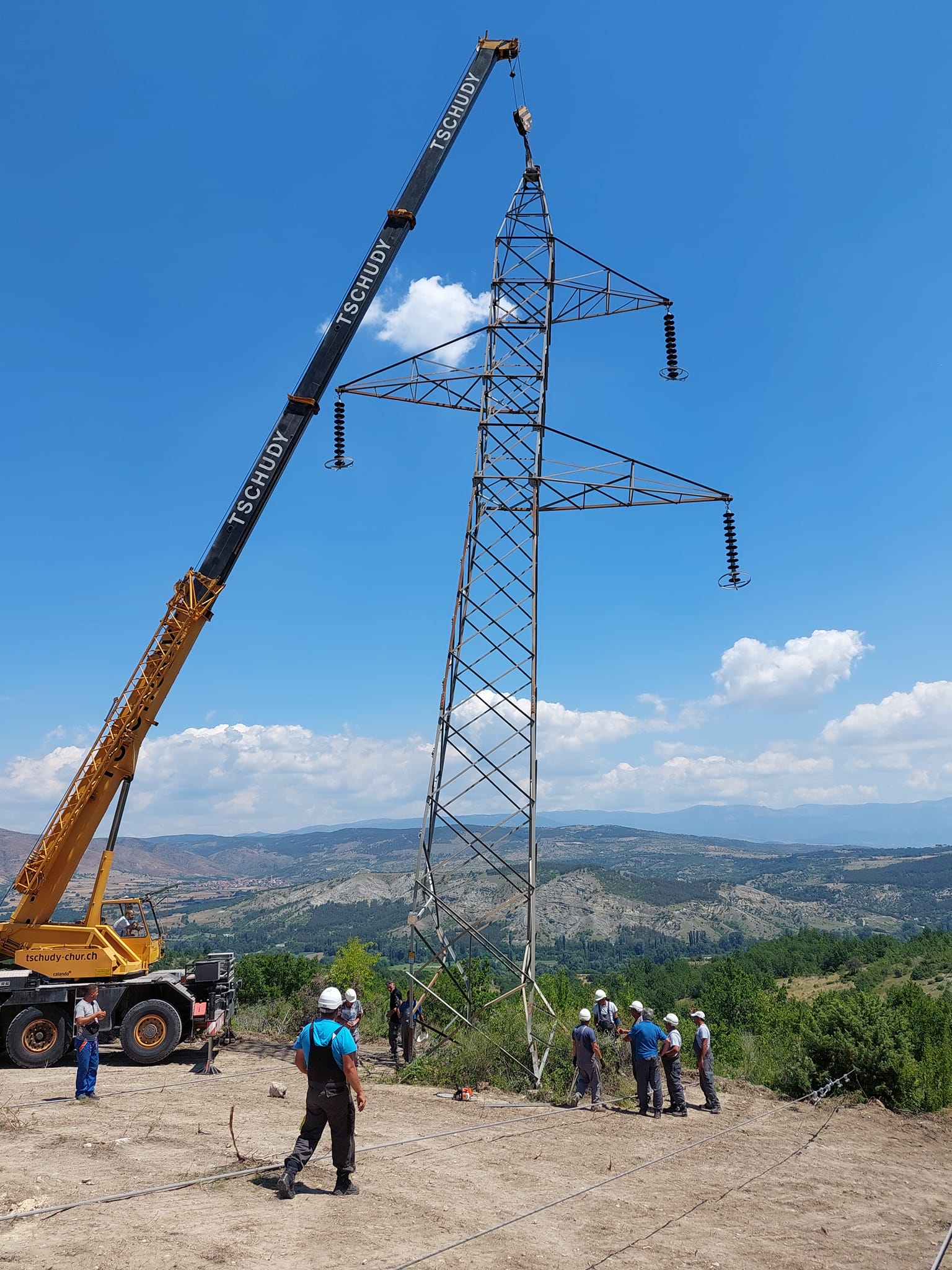 Завршена е поправката на 110 kV далекувод Тс Скопје-ТС Вруток