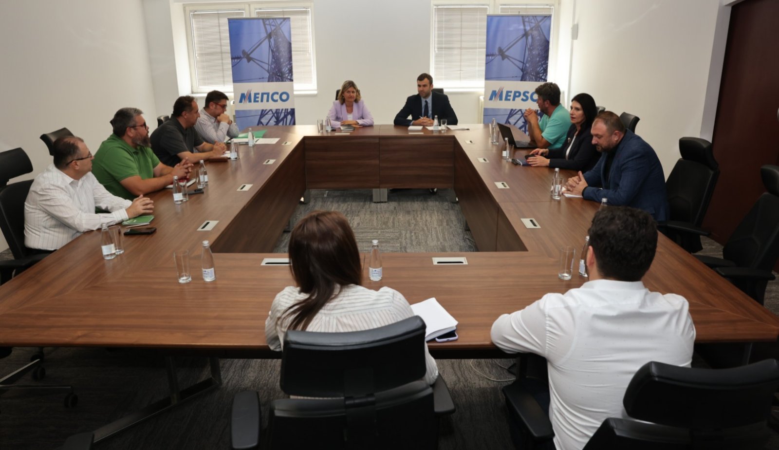 General Director Burim Latifi meeting with the Minister of Energy, Sanja Bozinovska