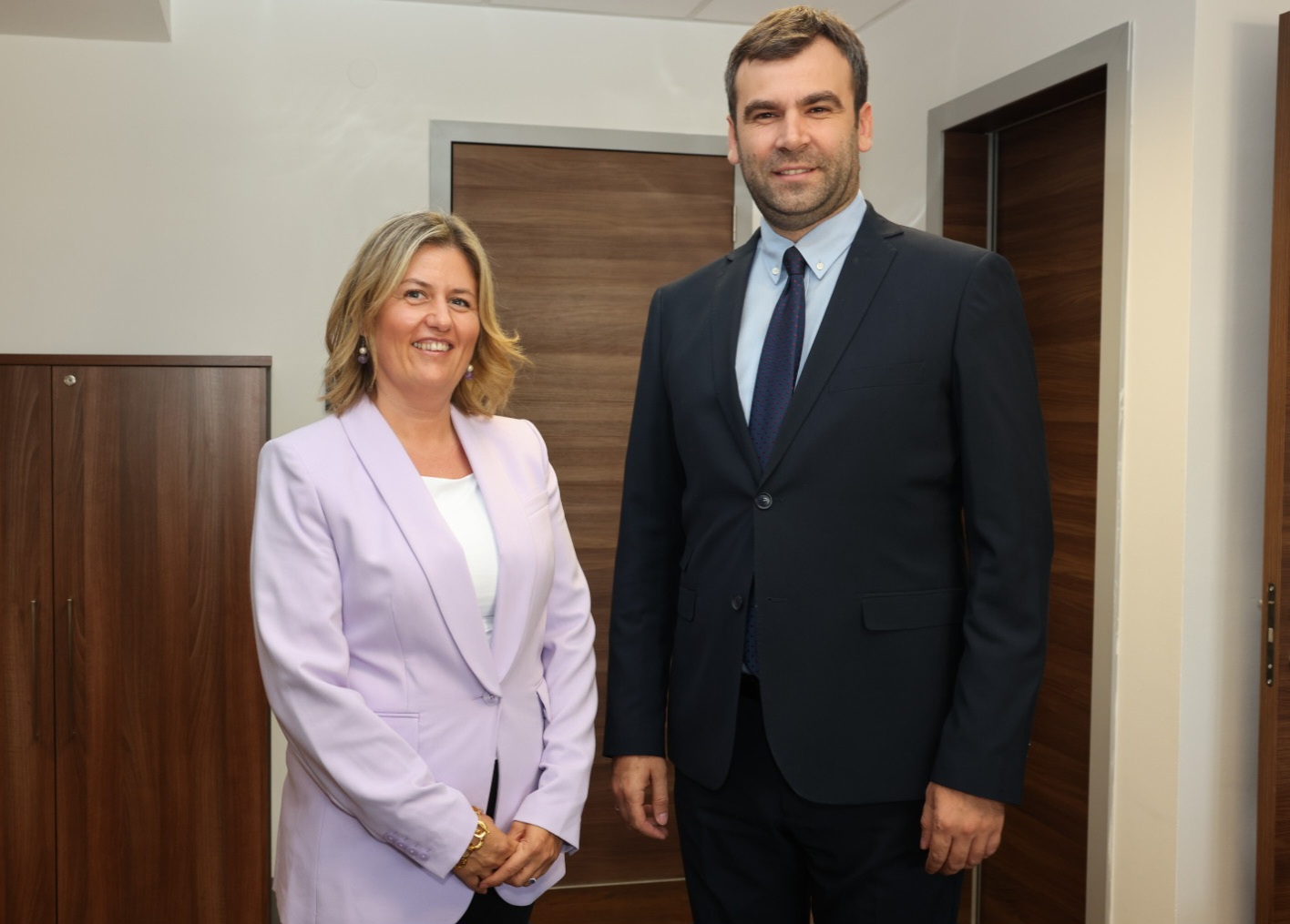 General Director Burim Latifi meeting with the Minister of Energy, Sanja Bozinovska