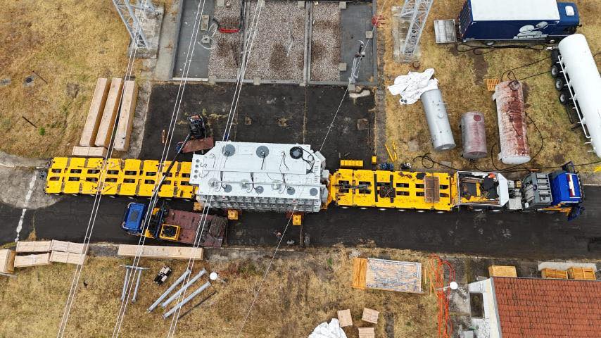 Mbërriti transformatori i ri 400/110 kV në TS Dubrovë, një investim strategjik për  tejkalimin  e sfidave në sistemin e transmetimit