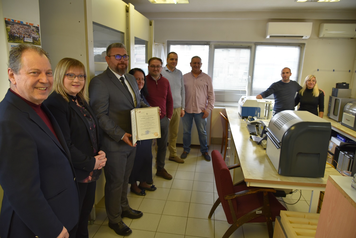 Certifikatën për riakreditimin e dytë laboratorit për materiale izoluese të ShA  MEPSO